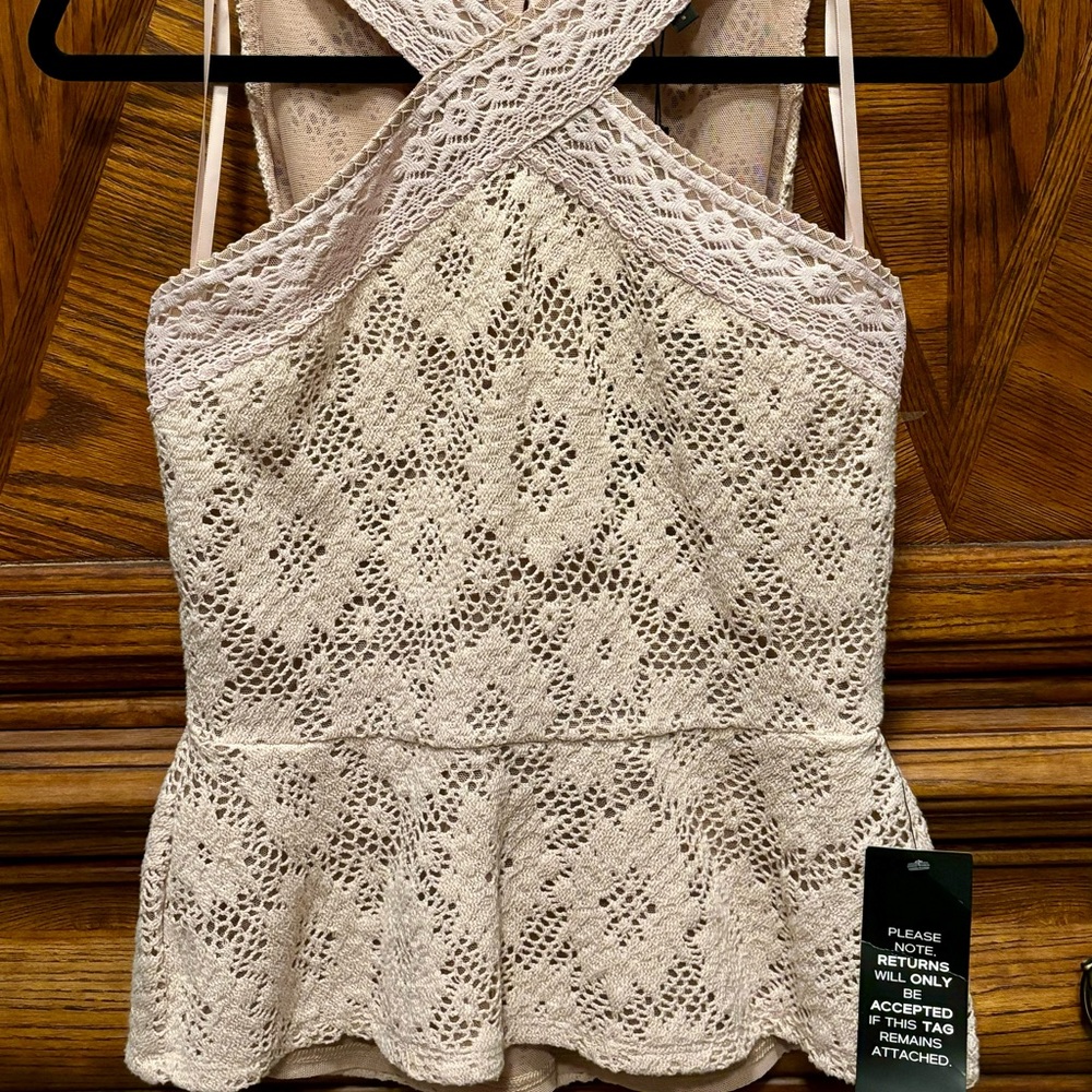 BCBGMAXAZRIA Annie top in Barr Pink NWT small